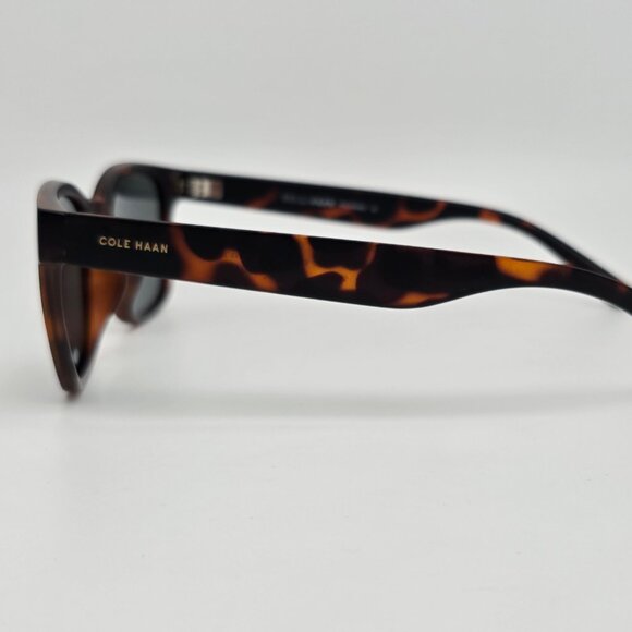 *SOLD* Cole Haan CH8003 215 Matte Tortoise Frame Polarized Green Lens Sunglasses - Picture 4 of 16